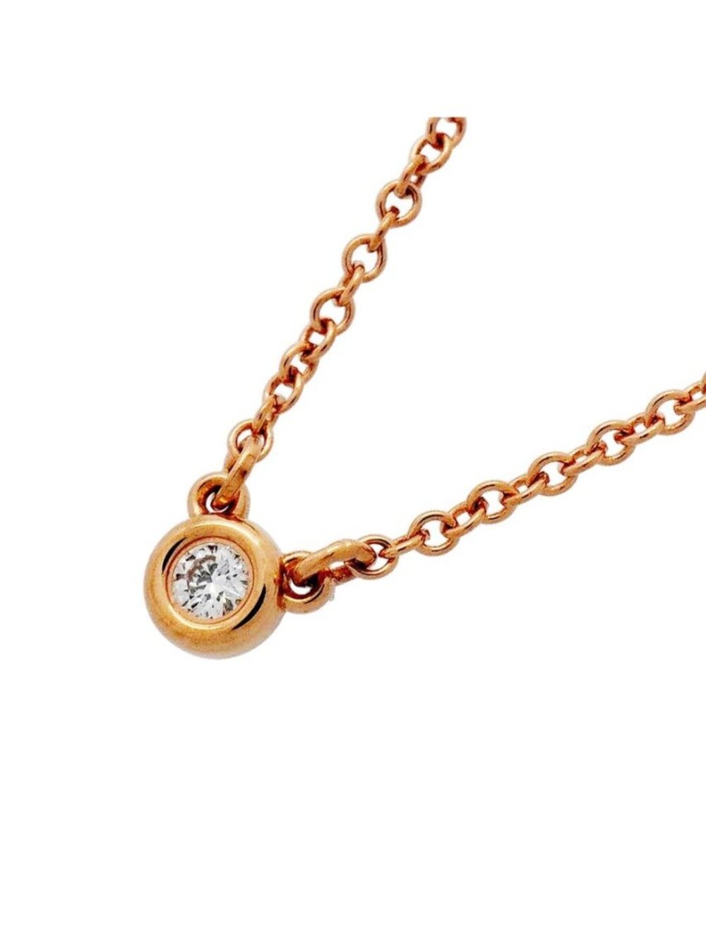 Tiffany & Co Necklace by the Yard Pink Gold Diamond